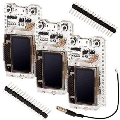 Imagen de AZDelivery 3 x NodeMCU ESP32 Heltec con Pantalla OLED de 868Mhz Lora E Book Incluido!