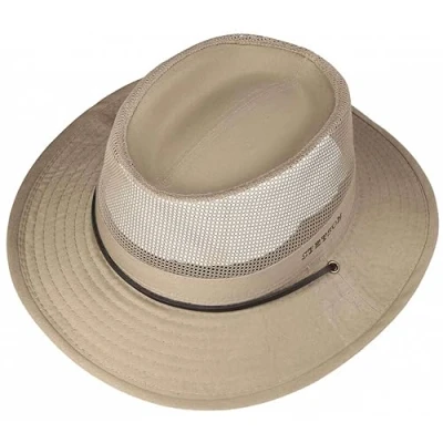 Imagen de Stetson Sombrero Safari Takani Mujer/Hombre de Trekking arbusto Malla con Tira para el mentón Invierno Otoño Primavera Verano Verano/Invierno L (58 59 cm) Beige