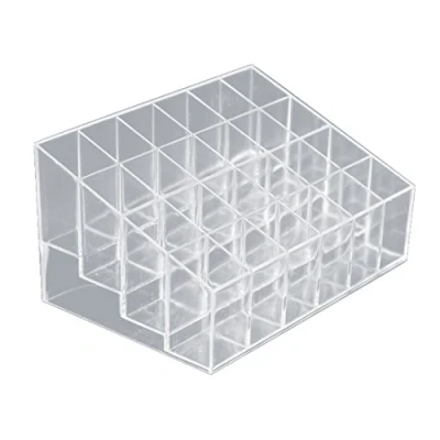 Imagen de Luwu Store Organizador de maquillaje transparente, expositor cosméticos, pintalabios