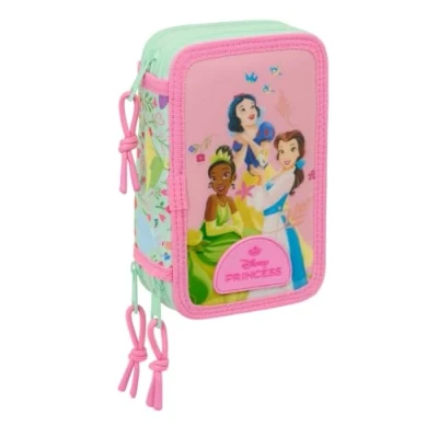 Imagen de Princesas Disney Bloom Estuche Escolar con 37 Útiles Incluidos, Infantil, Niño, Ideal para Niños de 5 a 14 Años, Cómodo y Versátil, Calidad Resistencia, 12.5x5.5x19.5 cm