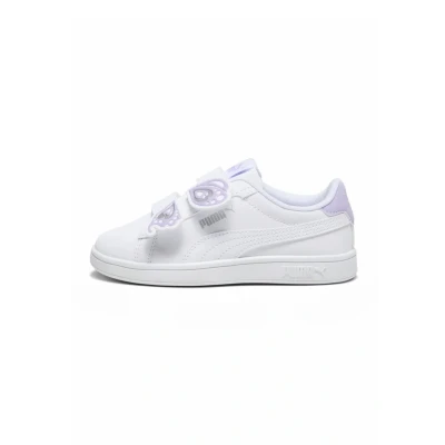 Imagen de Puma Smash Sneakers Zapatillas para niños, Talla: 27.5, White vivid violet silver Zapatos