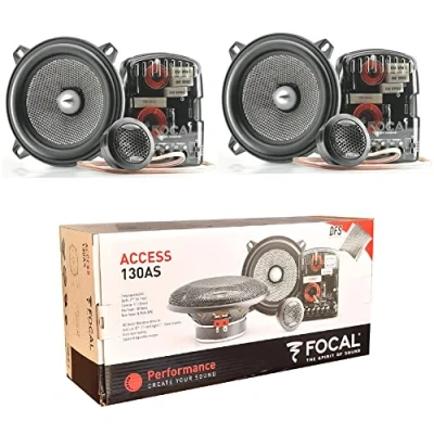 Imagen de 1 Kit de 2 vías Focal Access 130AS 13 cm 130 mm 5&quot; diámetro 50 Watt rms 100 MAX 4 Ohm 90 db woofers tweeters Crossover, par