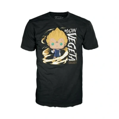 Imagen de Funko Pop! &amp; tee: DBZ Majin Vegeta Brilla en la Oscuridad Small (S) Camiseta, Franela Ropa con Figura de Vinilo Coleccionable Idea Regalo Juguetes y Camiseta Manga Corta Hombres
