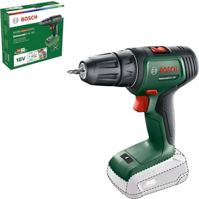 Imagen de Bosch Home and Garden UniversalDrill Taladro y Atornillador a Batería, 18 V, sin Sistema de en Caja Cartón)