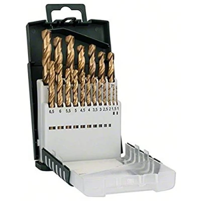 Imagen de BOSCH 2609255134 Set de bricolaje: 19 brocas HSS Titanio: Gripbox