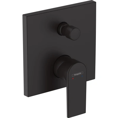 Imagen de hansgrohe Vernis Shape Grifo de baño para 2 funciones, color negro mate