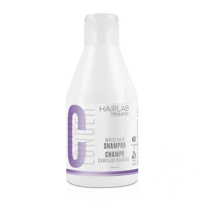 Imagen de SALERM Champú Cabello Blanco y Decolorado Cabellos Blancos Hair Lab 300 ml Elimina las Tonalidades Amarillas Aporta Luminosidad a Canas Rubios Sin Parabenos