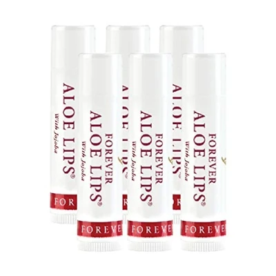 Imagen de Forever Living Products Aloe Lips, Chapstick, bálsamo labial, muy curativo. (paquete de 6)