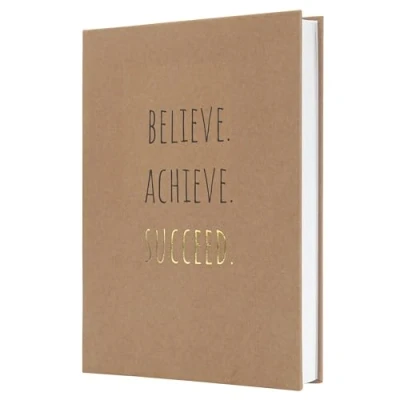 Imagen de SIGEL JN803 Jolie Libreta, Pure Success, rayado, 15,2 x 20,3 cm, tapa dura, 192 páginas, braun, negro, gold