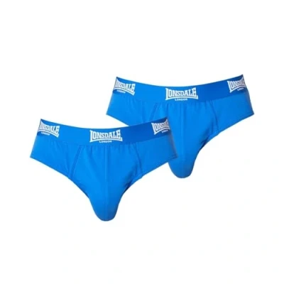 Imagen de Lonsdale Pack de 2 calzoncillos algodón para hombre, azul, M