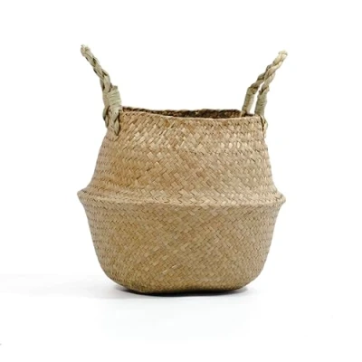 Imagen de Valyria Home Cesto 27 cm Maceta Macetero para Plantas Cesta de Mimbre Decoracion el Hogar
