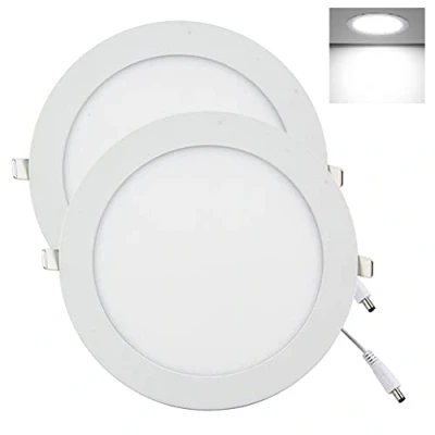 Imagen de YULIN SUN® Focos led Empotrables en Techo, Pack 2 x 15W Downlight Empotrable Redondo, ojos de buey Luz Blanco Frío 6500K, Dimensión: 9 mm 190 mm, Incluye Transformador