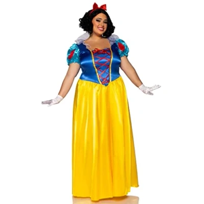 Imagen de Leg Avenue Disfraz clásico de Blancanieves para mujer, talla grande, 1X/2X