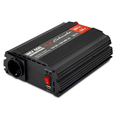 Imagen de SCHUMACHER INV 300 SCHS7002402 Ondulador de corriente 600 1200W con protección contra sobretensiones