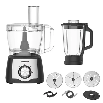 Imagen de Batidora de Vaso 1200w VALBERG VB FP1220BK
