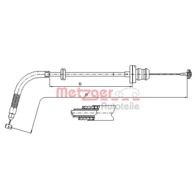 Imagen de METZGER 413.25 Cable del Acelerador COFLE FIAT: Punto II Hatchback