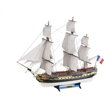 Imagen de Artesanía Latina Maqueta de Barco en Madera Fragata Francesa, Hermione La Fayette Modelo 22517N, Escala 1:89 Maquetas para Montar Nivel Avanzado