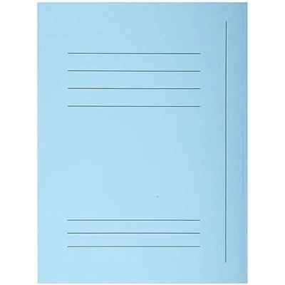 Imagen de Exacompta 235006E Lote de 50 Subcarpetas Super 250 Impresas y con 3 Solapas, Color Azul Claro