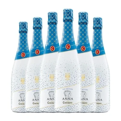 Imagen de Codorníu Anna Ice Edition Semi Seco Dulce Cava 75 cl Espumoso blanco (Caja de 6 Botellas cl)