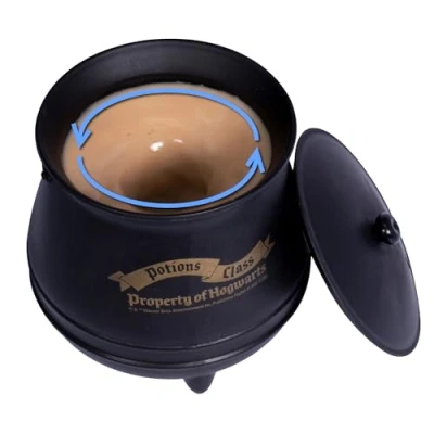 Imagen de Blue Sky Studios Harry Potter taza de caldero con agitación automática, mágica prensa para agitar, clase pociones Hogwarts, mercancía y regalo