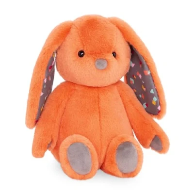 Imagen de B. toys peluche conejo super suave con orejas largas naranja, bebé y juguete infantil para niñas niños a partir de 0 meses