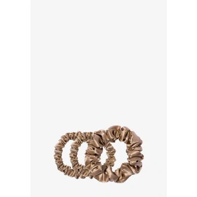Imagen de Slip Pure Silk Back to Basics coleteros surtidos de seda morera 22 momme 100 % pura para mujer, juego elásticos lujo y agradables al cabello (4 coleteros)