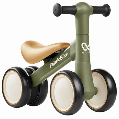 Imagen de FabricBike Walker Bicicleta sin Pedales de Equilibrio para niños a Partir 10 Meses Juguete y niñas 24 Primera Aprendizaje bebés (Amazon Green)