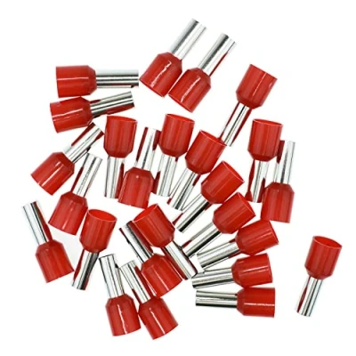 Imagen de Terminales de cable 10 mm² rojo, aislados, 25 unidades