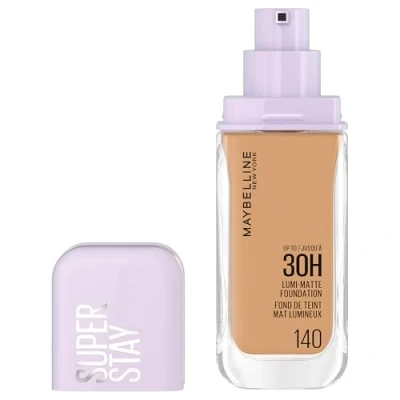 Imagen de Maybelline New York Base de Maquillaje, Hasta 30H, Acabado Mate Luminoso, Lumi Matte, Tono 140