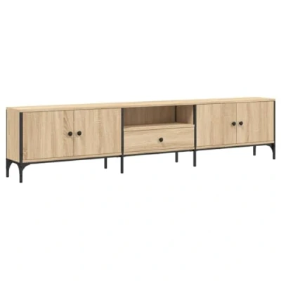 Imagen de vidaXL Mueble de TV Cajón, Armario Auxiliar Consola, Aparador Televisión, Multimedia para Salón, Madera Ingeniería Roble Sonoma