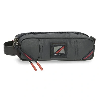 Imagen de Pepe Jeans Hackney Estuche Gris 19x5x3,5 cms Algodón, Poliéster y PU.