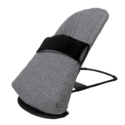 Imagen de Funda + Saco para Hamaca BabyBjörn Balance Soft (SUSTITUYE tapicería Original), Hipoalergénica, Hipersuave, Transpirable. (Algodón Orgánico) (Estrella Gris)