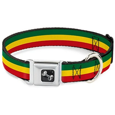 Imagen de Bucle Down Rasta Collar para Perro, grande/15 26
