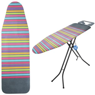 Imagen de KADAX funda para tabla de planchar estación planchado a vapor, plancha repuesto (rayas 135 x 50 cm)
