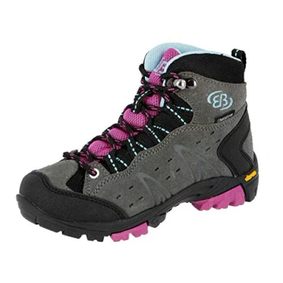 Imagen de Brütting Mount Bona High Kids, Zapatos de Rise Senderismo Unisex Niños, Gris/Lila/Azul, 36 EU