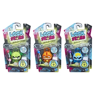 Imagen de Hasbro Lock Stars E4607EP40 Multipack 2, Modelos /Colores surtidos, Paquete de 3 unidades