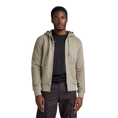 Imagen de G STAR Back Graphic Zip Through Hooded Sweatshirt Sudadera con Capucha, Verde (Shamrock D24769 d562 2199), S para Hombre
