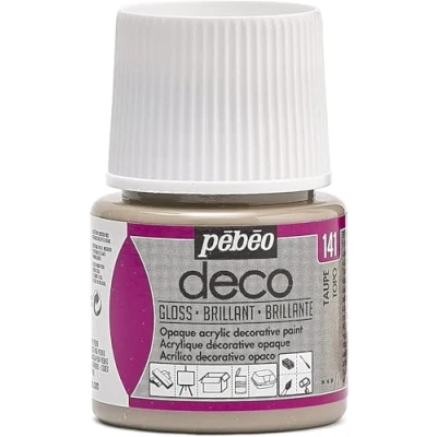 Imagen de PEBEO Pintura acrílica multisoporte Color opaco Acabado brillante topo 45ml