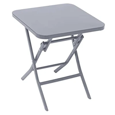 Imagen de Hespéride Mesa Auxiliar de jardín Cuadrada Greensboro Cuarzo Gris 40 x cm