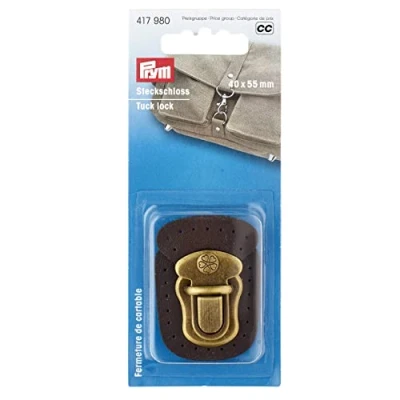 Imagen de Prym 417980 Cierre para Coser a Cartera o Bolso, Metal, Marrón, One Size
