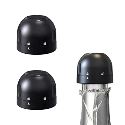 Imagen de VINAK (2 UNIDADES) Tapón para botellas de champagne champán cava espumosos Con cierre hermético y bloqueo seguridad permite una excelente conservación