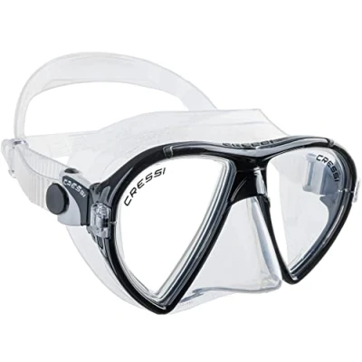 Imagen de Cressi Ocean Máscara, Unisex, Transparente/Negro