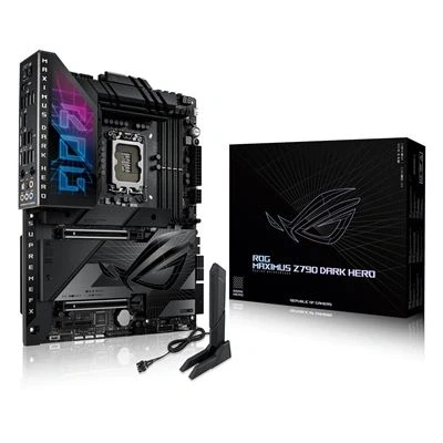 Imagen de ASUS ROG Maximus Z790 Dark Hero Placa Base Intel LGA 1700 ATX con 20+1+2 DrMos, DDR5, Wi Fi 7, M.2, SSD PCIe 5.0, Q Release, Thunderbolt 4, Quick Charge 4+, IA, Aura Sync Polymo Lighting