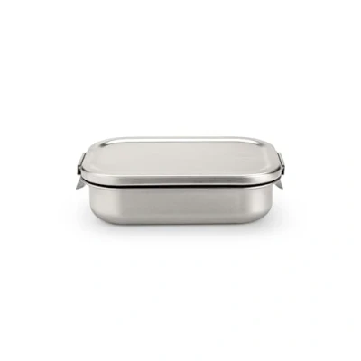 Imagen de Brabantia Fiambrera acero inoxidable Make &amp; Take con separador ajustable, Diseño duradero y atemporal para sándwiches, wraps tentempiés Matt Steel, Mediano