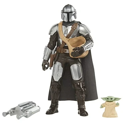 Imagen de Star Wars Galactic Action The Mandalorian &amp; Grogu, Figuras electrónicas interactivas de 30 cm, Juguetes, a Partir 4 años, Versión Francesa
