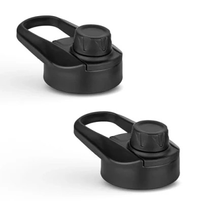 Imagen de Vinsun Tapa de Repuesto para Botellas Agua Tapón Rosca ø57mm con Abertura Beber a Prueba Fugas, sin BPA, Junta Silicona