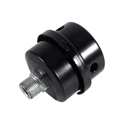 Imagen de Silenciador de filtro compresor aire, 3/8&quot;, 16 mm, Mle, silencioso, fliter admisión metal para calderas con color negro