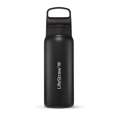 Imagen de LifeStraw Go Series Botella de acero inoxidable con filtro agua, Filtra bacterias, parasitos y microplasticos, 700 ml