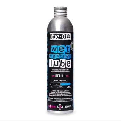 Imagen de Muc Off Wet Chain Lube, 300 Ml Lubricante de Cadena Bicicleta Biodegradable Formulado para Ambientes Húmedos Apto Todo Tipo Bicicletas
