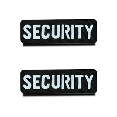 Imagen de 2 Piezas Infrarrojo Reflejo &quot;Security&quot; Seguridad Parches,Insignia de Moral Táctica Accesorios Gancho y Lazo Parche Emblema